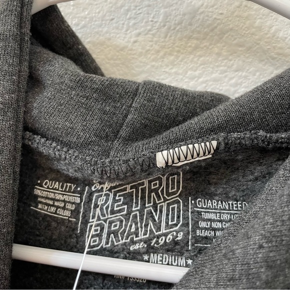 Retro Brand UCF Basketball Pullover Hoodie Black Gray New With Tag - Picture 4 of 6